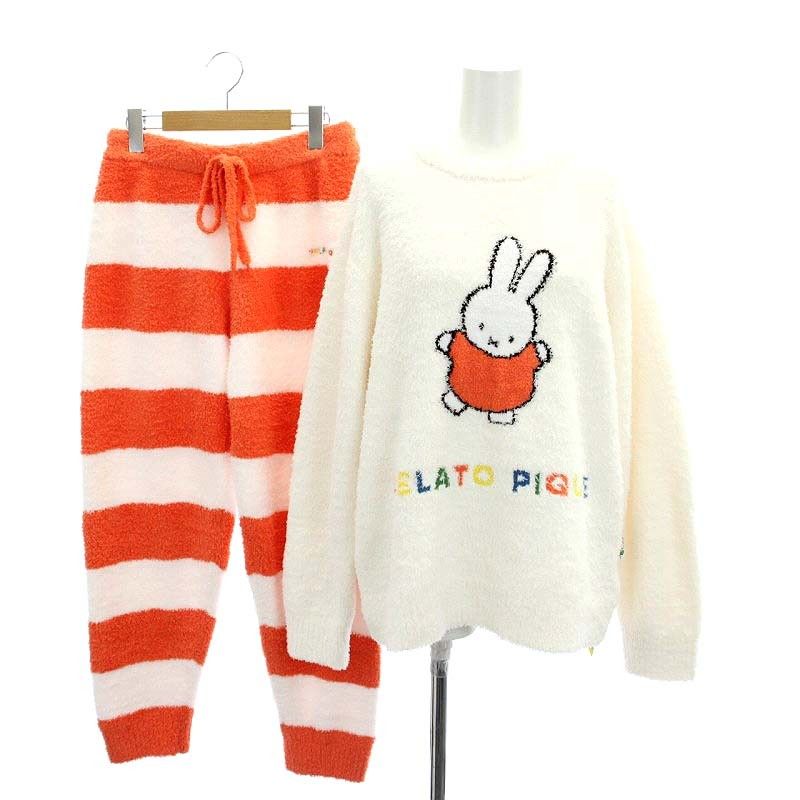 ジェラピケ　Dick Bruna ベビモコジャガードプルオーバー&ロングパンツ ジェラートピケ gelato pique 【Dick Bruna】ベビモコジャガード