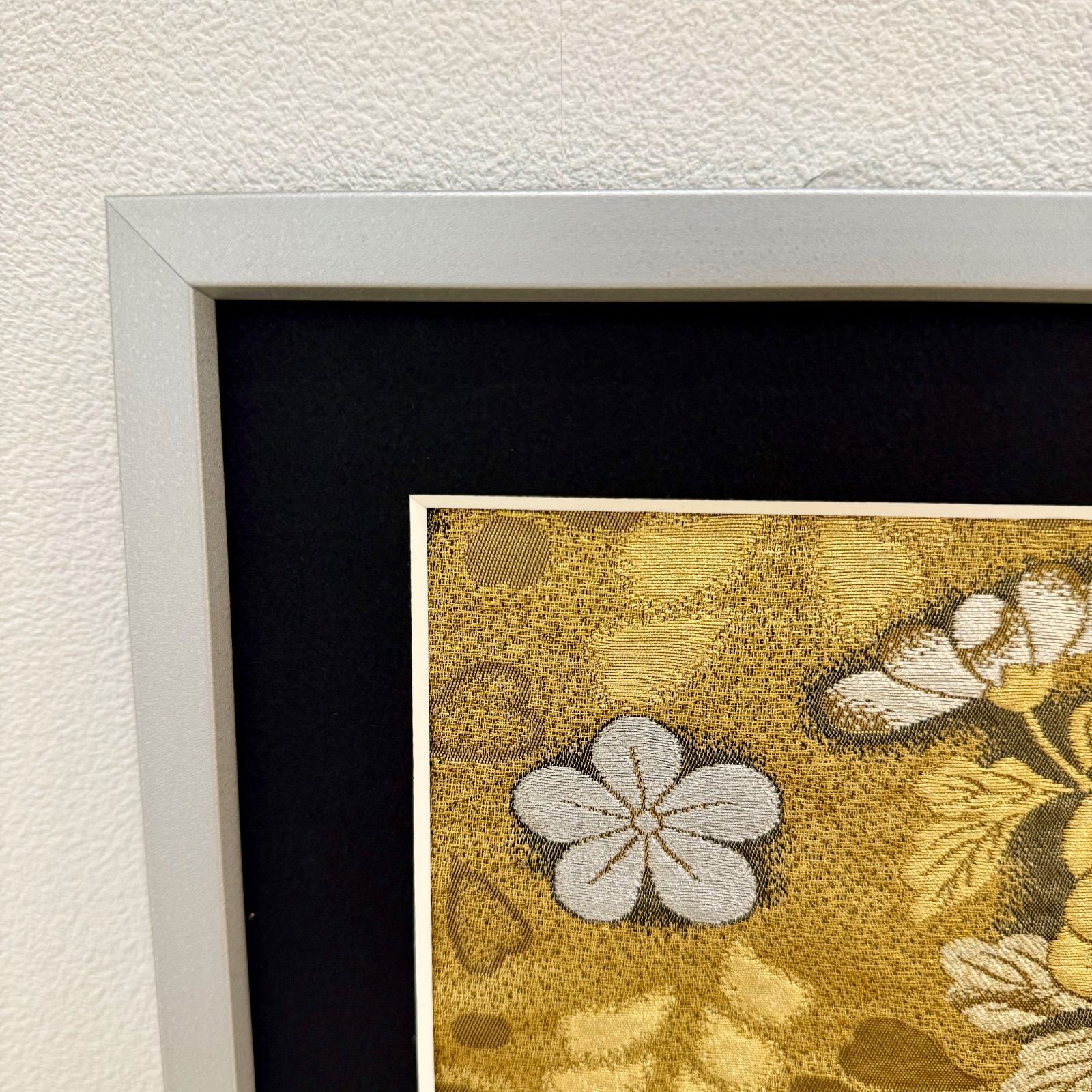 フレーム入りシルク織物アート 辻が花