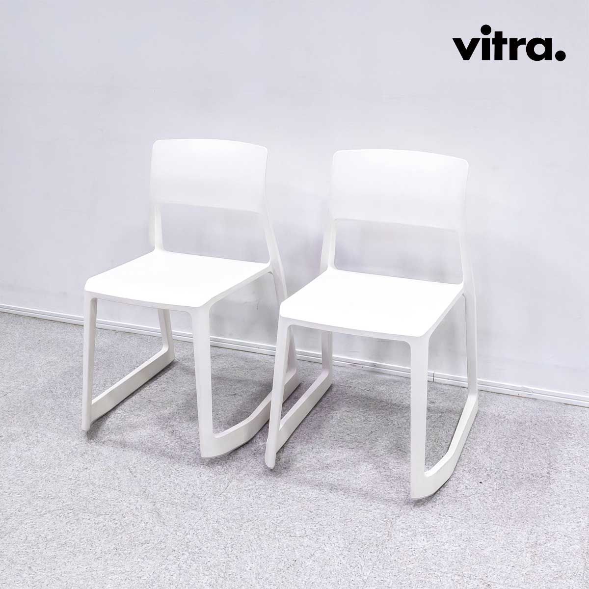 中古品】Vitra ヴィトラ Tip Ton ティプトン スタッキング チェア ホワイト ２脚セット エドワード・バーバー&ジェイ・オズガービー  定価9万 - メルカリ