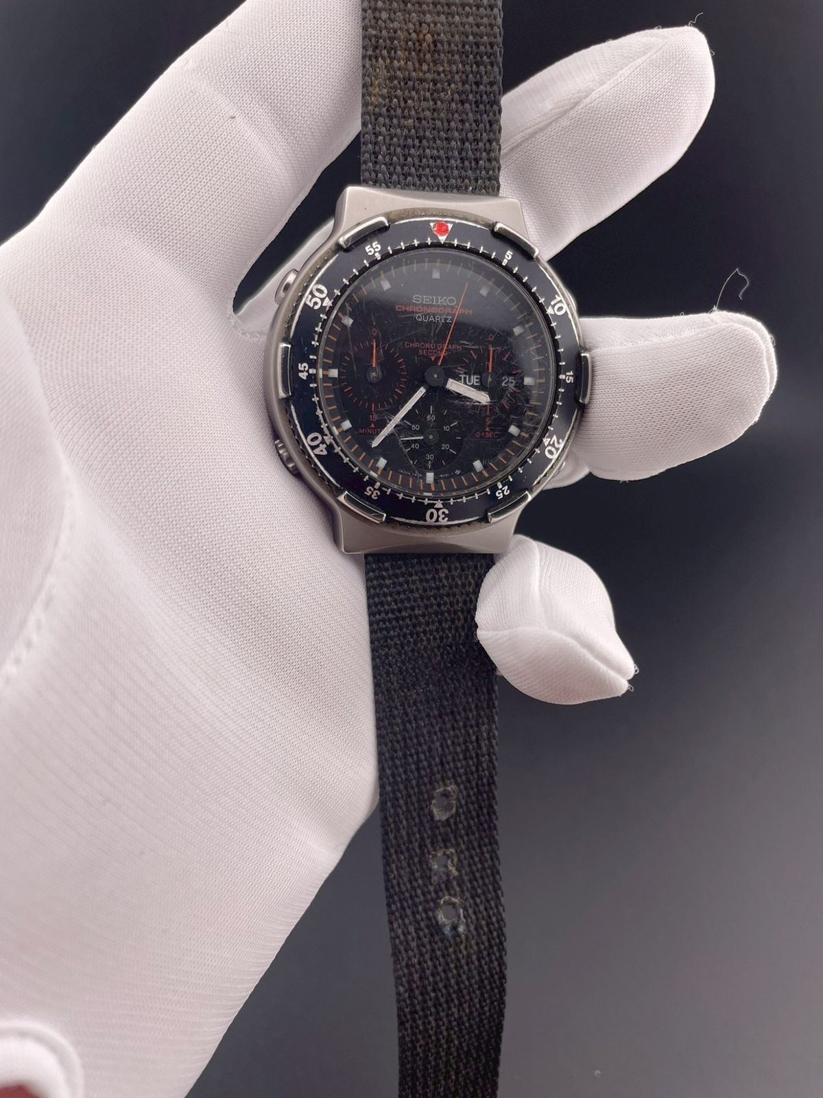 中古品】セイコー SEIKO スポーツスピードマスタークロノグラフ 7A38 