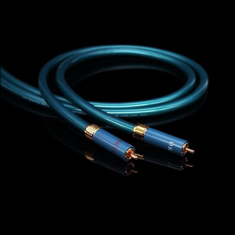 高級プラグ8N OFC 超ハイファイ オーディオ RCA ケーブル 1m 1本