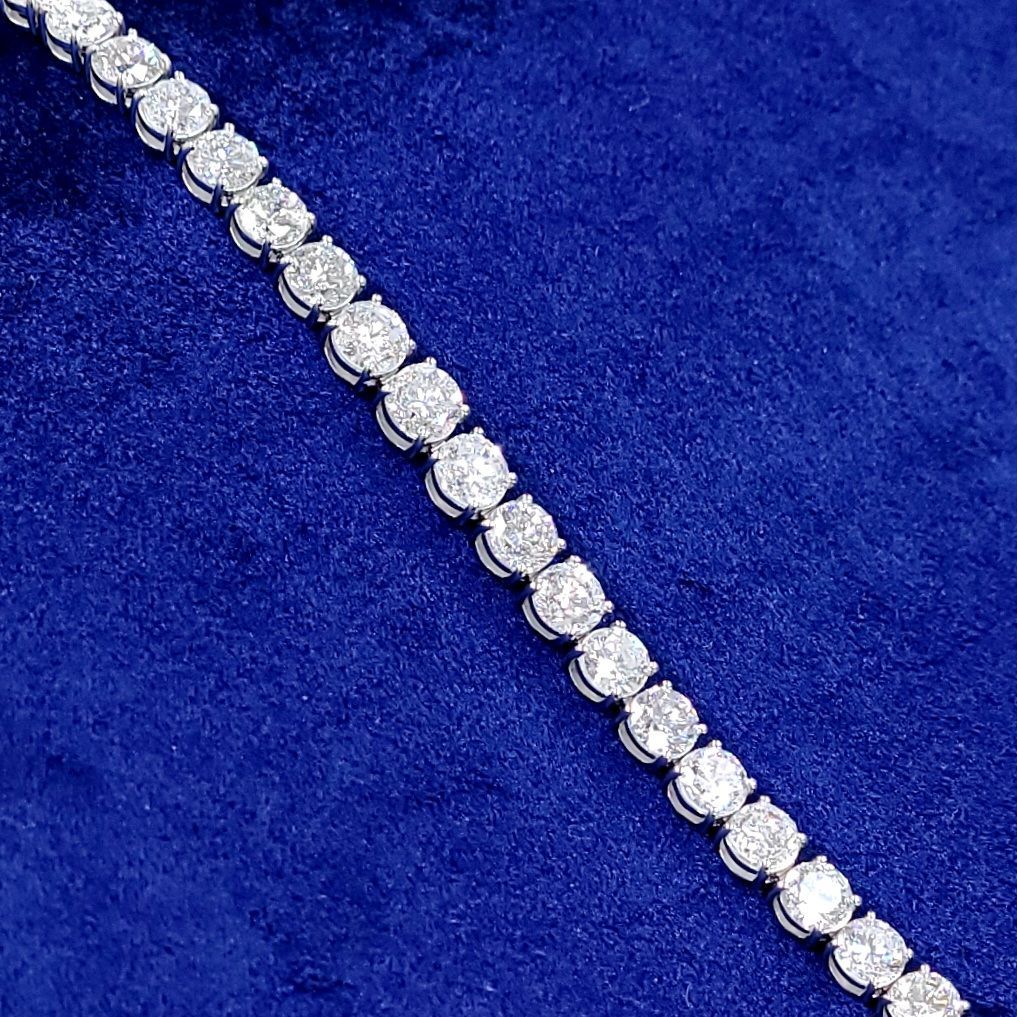 すべて1ct up 唯一無二！30ct ダイヤモンド テニスブレスレット 鑑別  