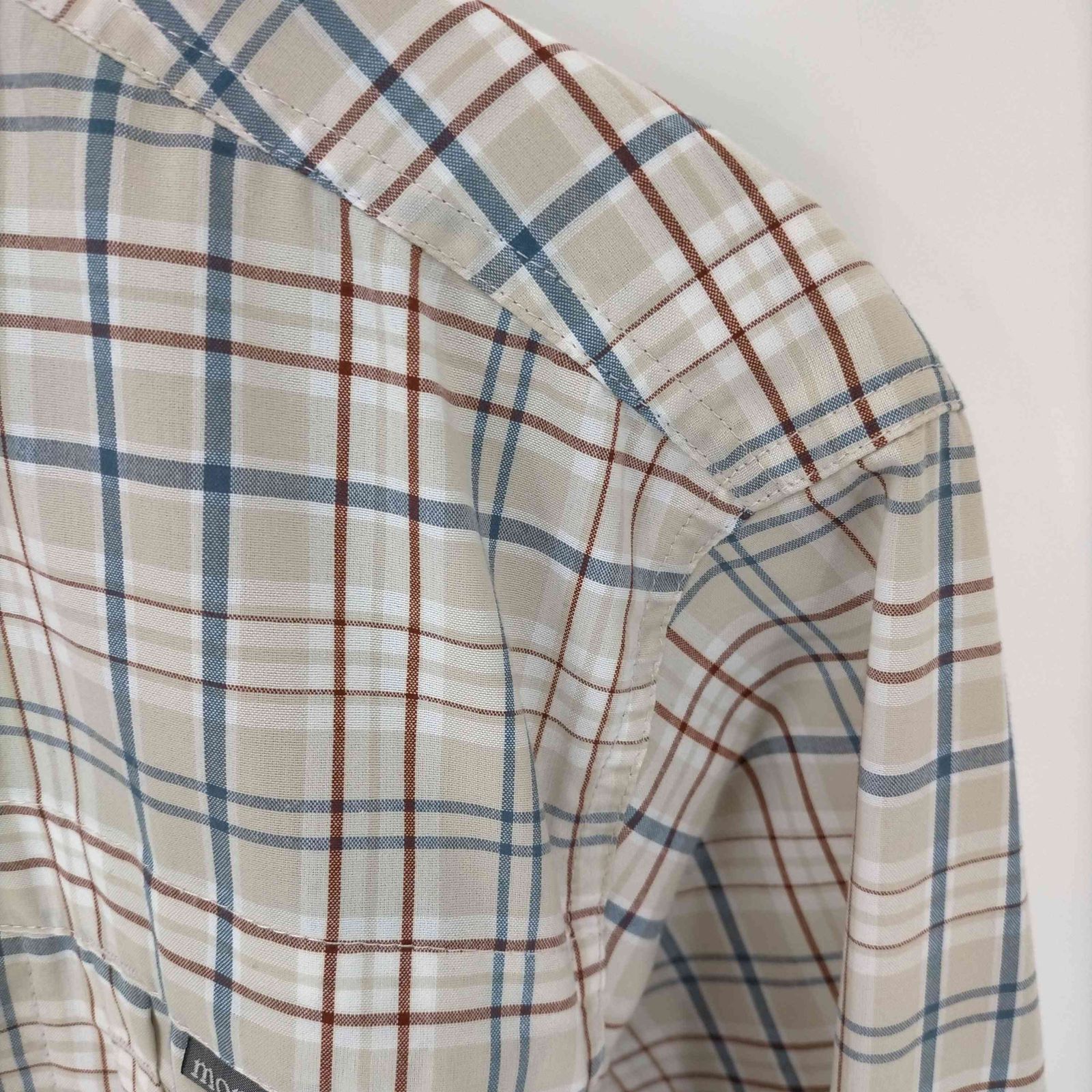 モンベル キャスティングシャツ ベージュ M チェック 長袖 モンベル キャスティングシャツ ベージュ M チェック 長袖