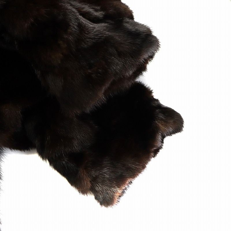 エンバ EMBA 毛皮ジャケット ミンクファー アウター 11 茶 ブラウン  