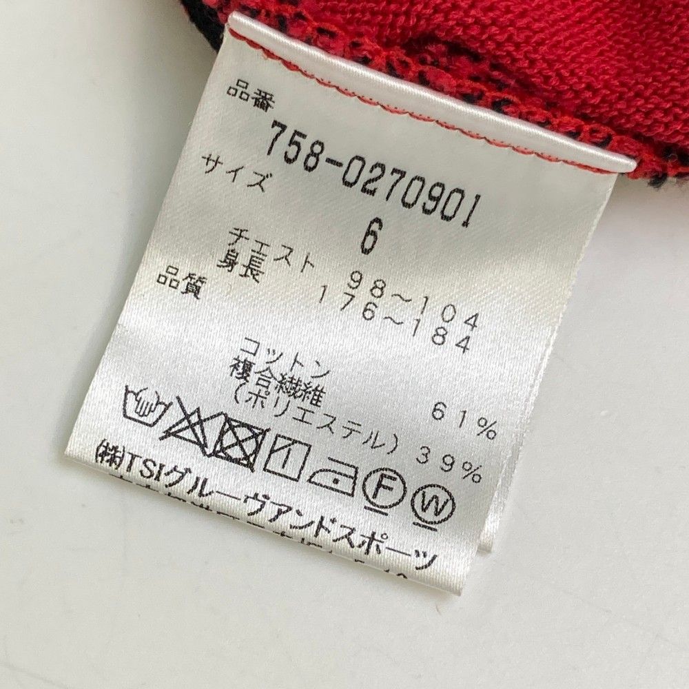 サイズ：6 MASTER BUNNY EDITION マスターバニーエディション  ニットセーター  レッド系 [240101434128] ゴルフウェア メンズ ストスト サイズ：6 MASTER BUNNY EDITION マスターバニーエディション