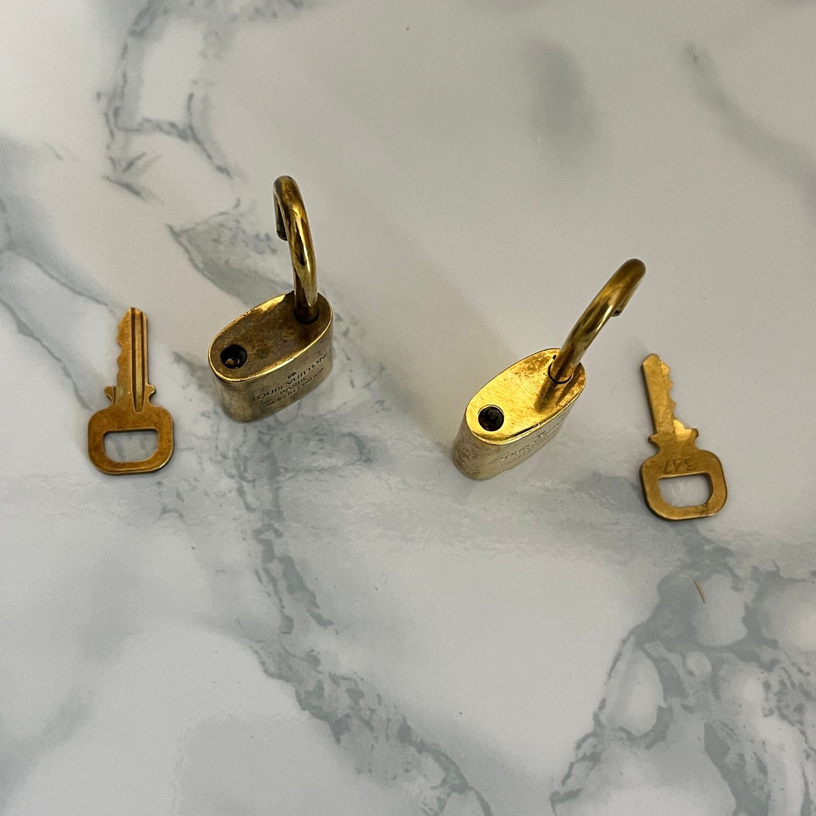 ルイヴィトン Louis Vuitton パドロック 鍵 カギ カデナ 南京錠 金具 2 