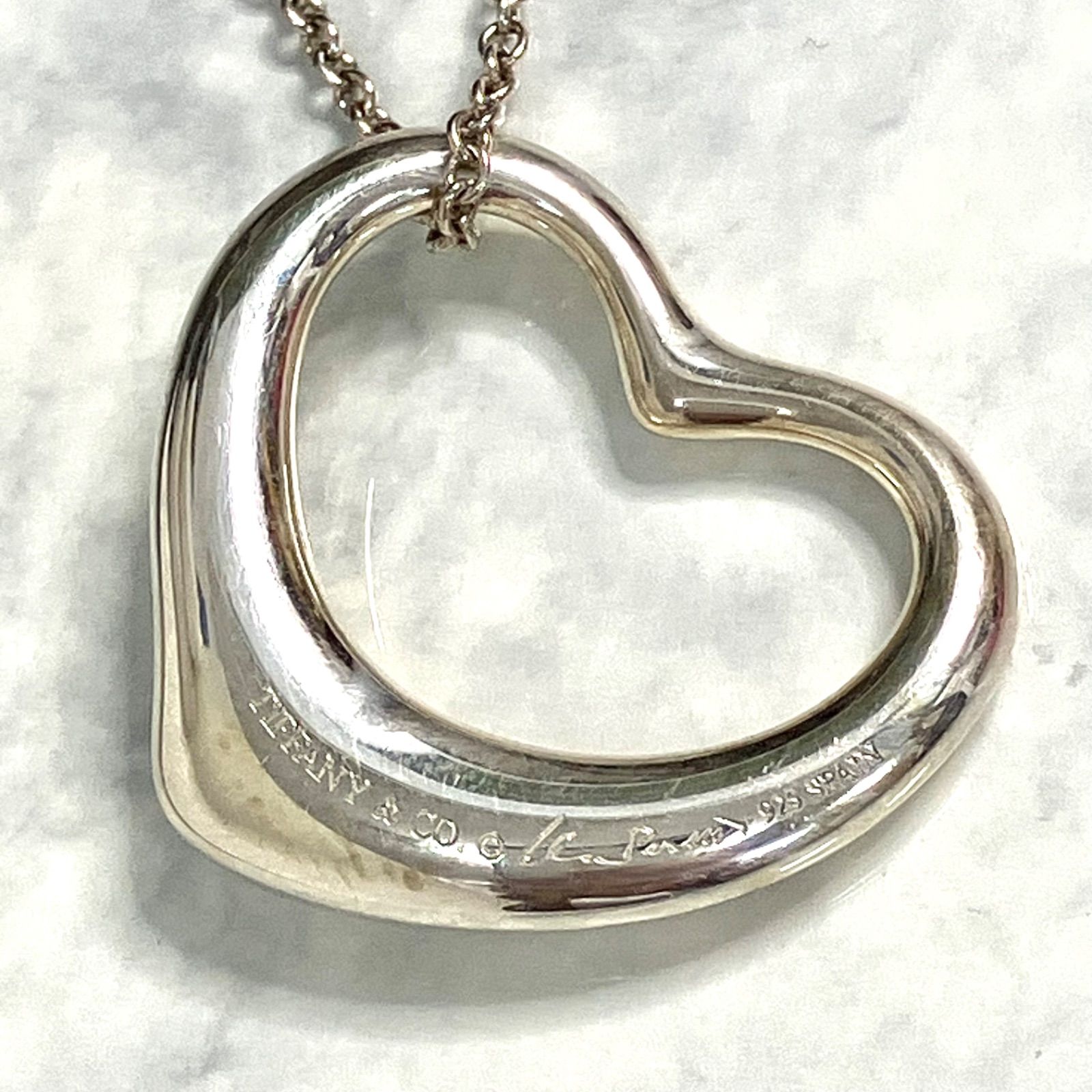 Tiffany & Co. シルバーラージハートネックレスvintage品 TIFFANY&Co. ティファニー ヴィンテージ ハート ラージ