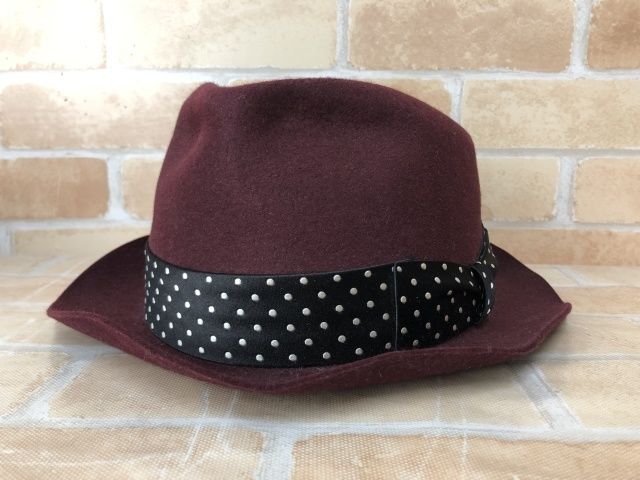 【中古】 WACKO MARIA×東京 HAT ROCKERS ワコマリア ハット ボルドー L 111367313