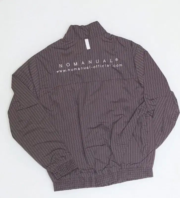 NOMANUAL ストライプ ハーフジップアップ ジャケット
