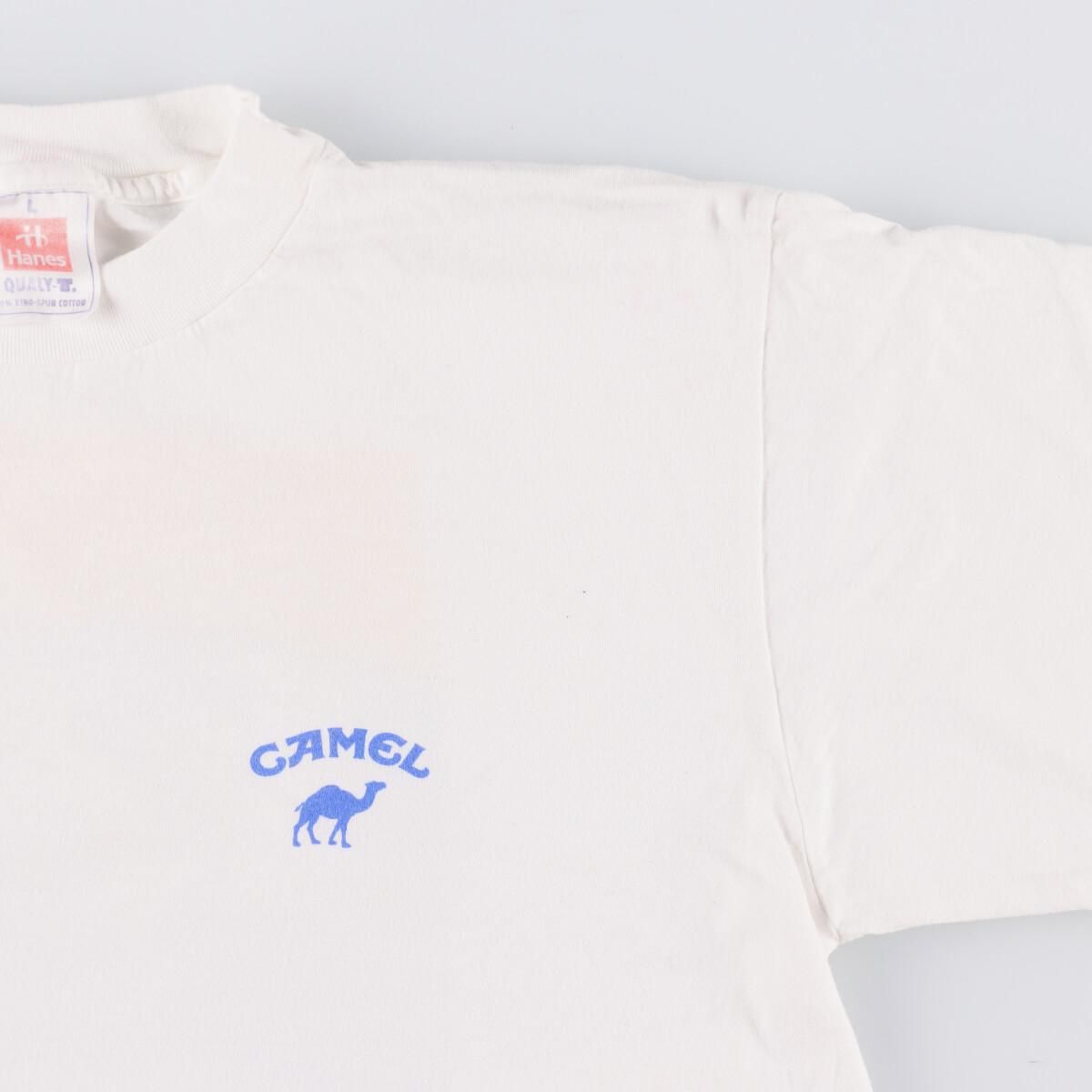 古着 90年代 ヘインズ Hanes CAMEL 両面プリント アドバタイジングT 