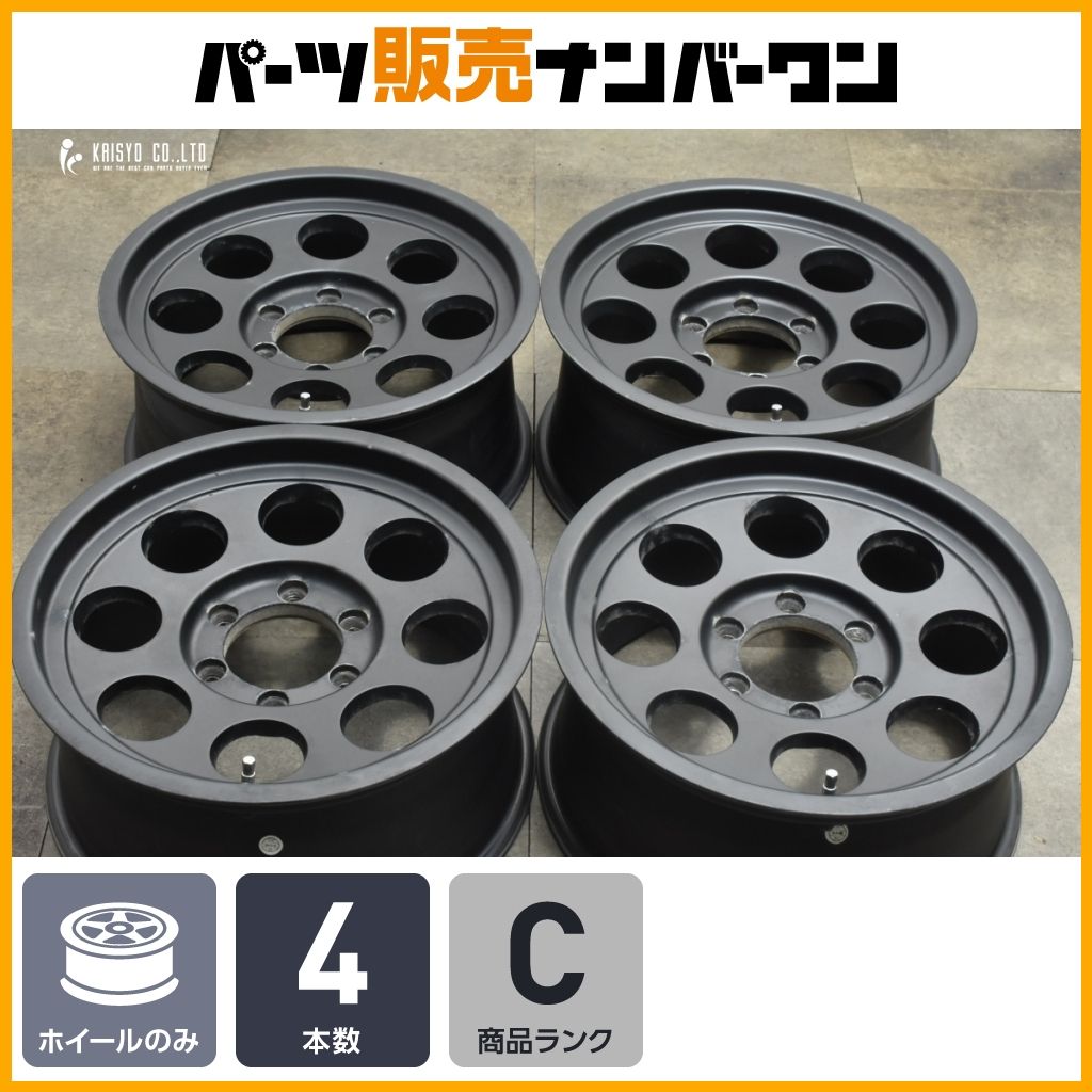 程度良好 社外 レンコンホイール 17in 8J 20 PCD139.7 FJクルーザー ハイラックス サーフ ランクル プラド サファリ パジェロ