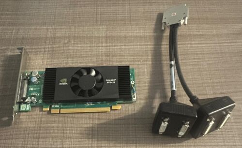 NVIDIA Quadro NVS 420 VHDCI DVI X4 モニター フルハイト ビデオ カード