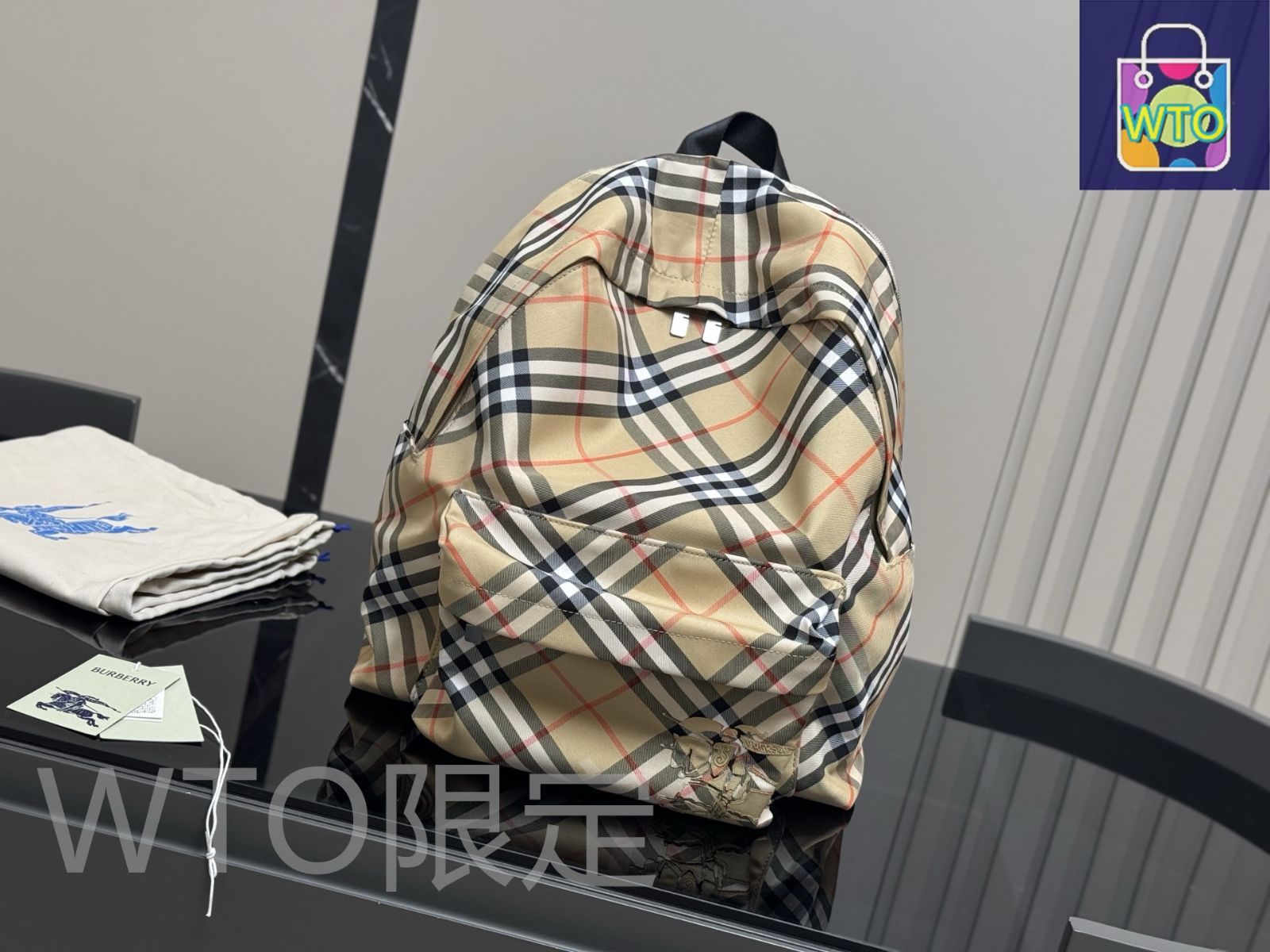 今日特価】Burberry バーバリー リュックサック 無盒、密織