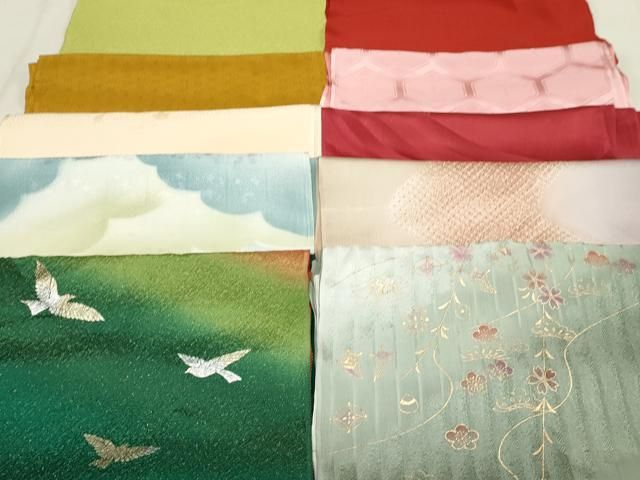平和屋着物★和装小物　上質な帯揚げ　10枚セット　逸品　DAAM7611qa 平和屋着物☆和装小物 上質な帯揚げ 10枚セット 逸品 DAAM7611qa
