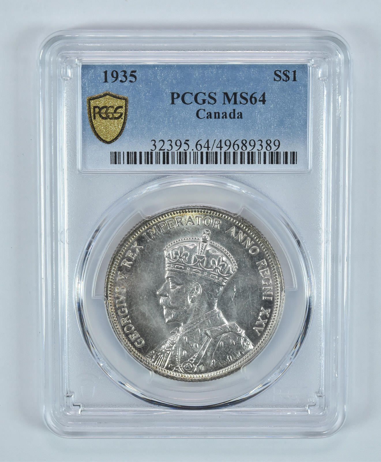 1935年カナダ銀貨 MS64 PCGS