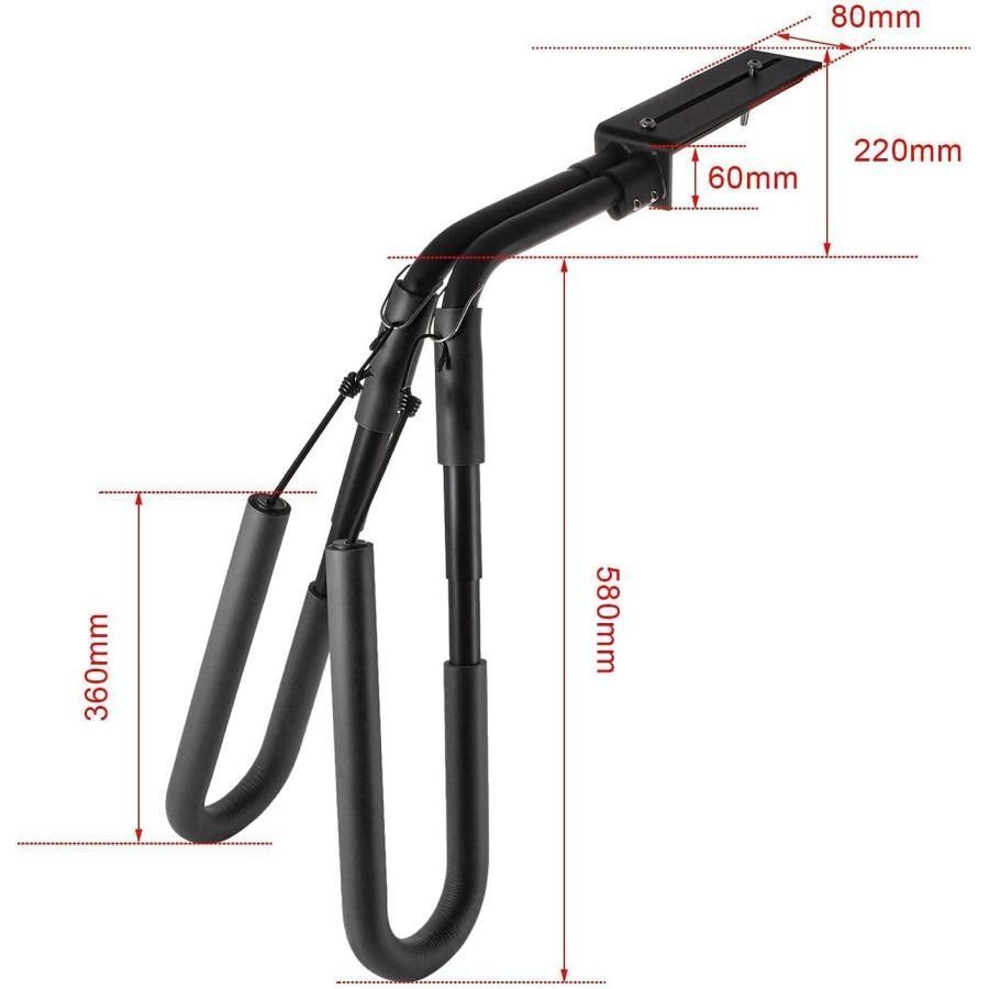 サーフボードスタンドバイク用サーフボードスタンドサーフボードバイクラック-サーフボードスクーター原付S＆L自転車サーフボードキャリア