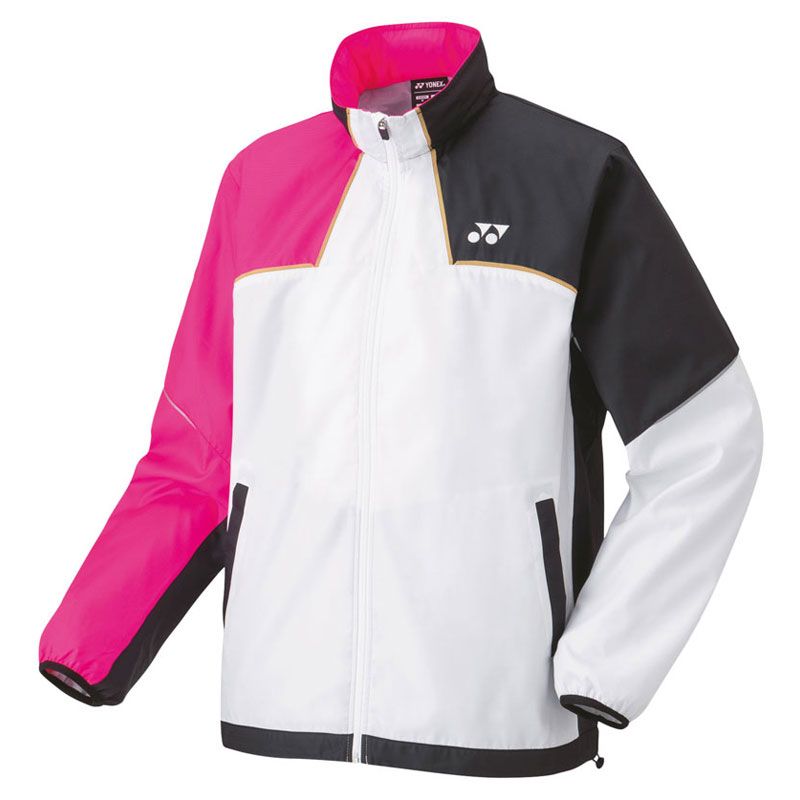 ヨネックス YONEX ユニ裏地付ウィンドウォーマーシャツ バドミントン アパレル(ユニ) (70095)、(062)ホワイト/ピンク
