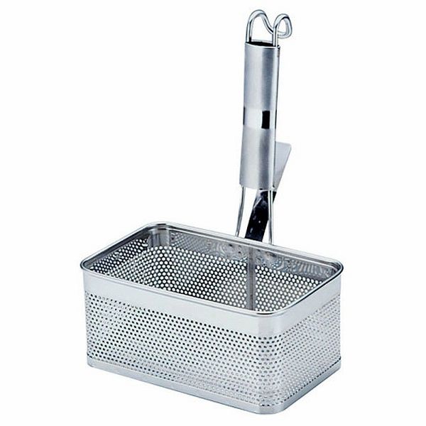 三宝産業 18-8 パンチング角てぼ YUKIWA エコクリーン S 横型 パイプ柄 AEK2002