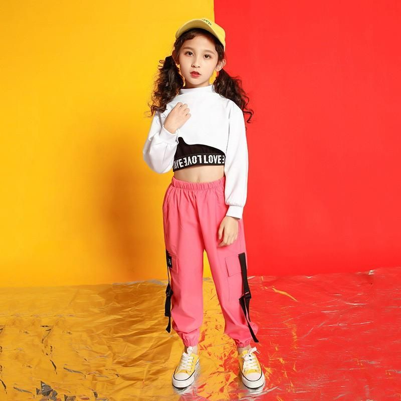 キッズダンス衣装 ヒップホップ HIPHOP ダンス衣装 トップス パンツ 子供服 韓国 ステージ衣装 キッズ ジャズダンス ダンスウェア 練習着  体操服 yaoxy01 - メルカリ