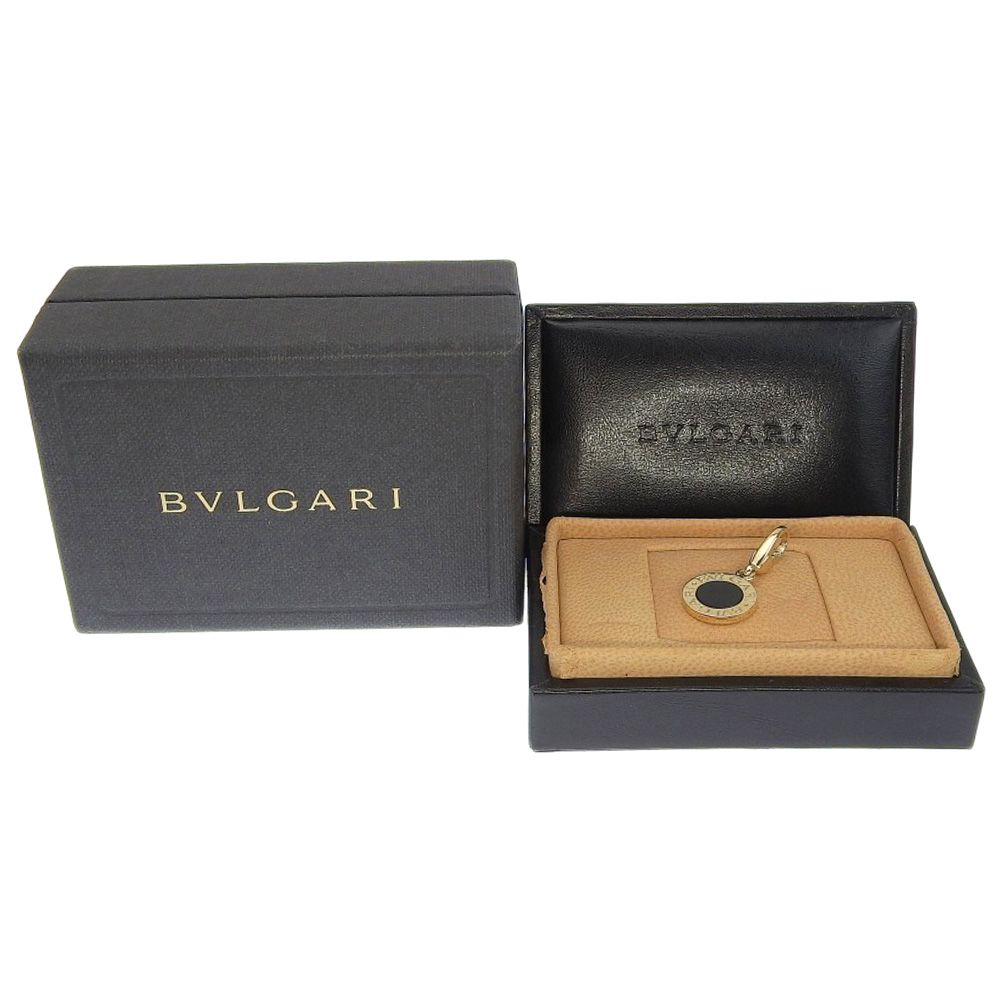 【BVLGARI】ブルガリ ブルガリブルガリ K18イエローゴールド×オニキス ユニセックス 3.9g ペンダントトップ