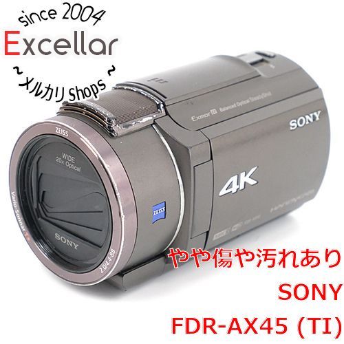 bn:16] SONY製 デジタル4Kビデオカメラレコーダー FDR-AX45/TI ブロンズブラウン 本体いたみ - メルカリ