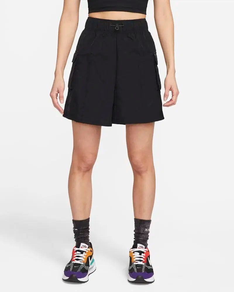 NIKE ナイキ 女性用 必需品 ウーブン ハイライズ ショーツ ブラック DM6248