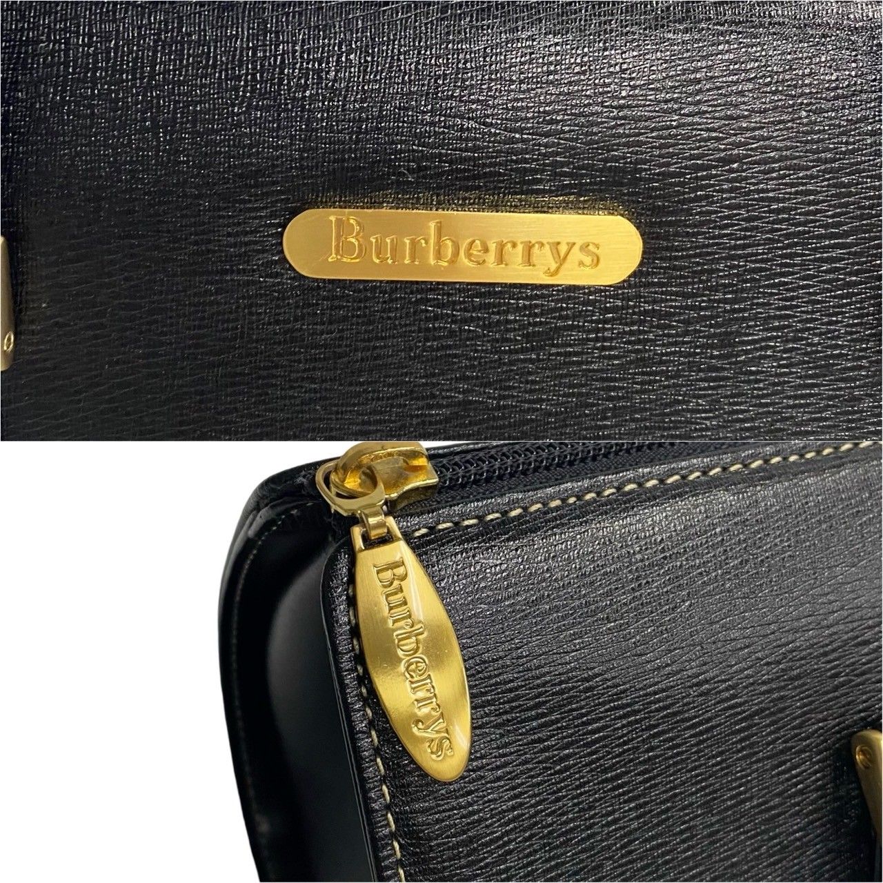 ほぼ未使用 希少品 BURBERRY バーバリー ノバチェック ロゴ 金具