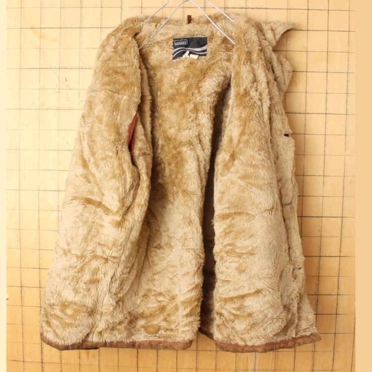70s80s モンゴメリーワードスウェード レザーボアジャケット L aw132 