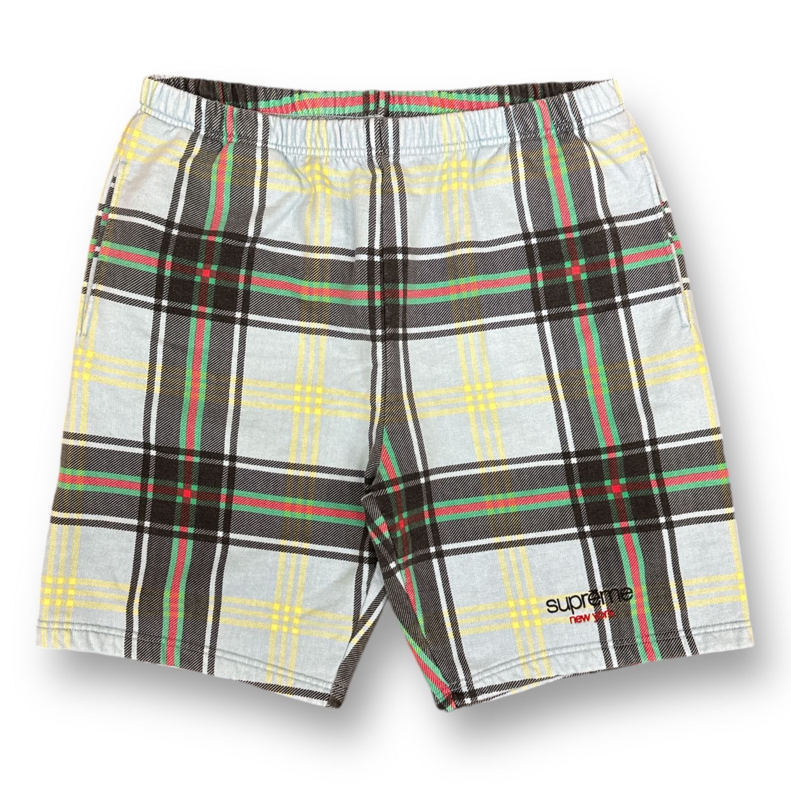 Supreme Plaid Sweatshort (SS21) - $118