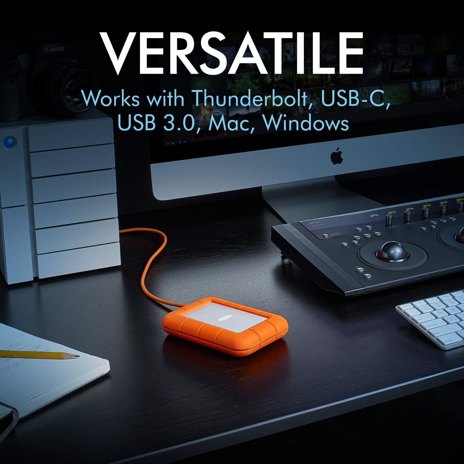 ラシー LaCie ポータブルHDD ハードディスク 2TB Rugged Mini USB3.0 Mac/iPad/Windows対応 [ 耐落下性 耐衝撃性 耐雨性 ] 外付けHDD 国内正規代理店品