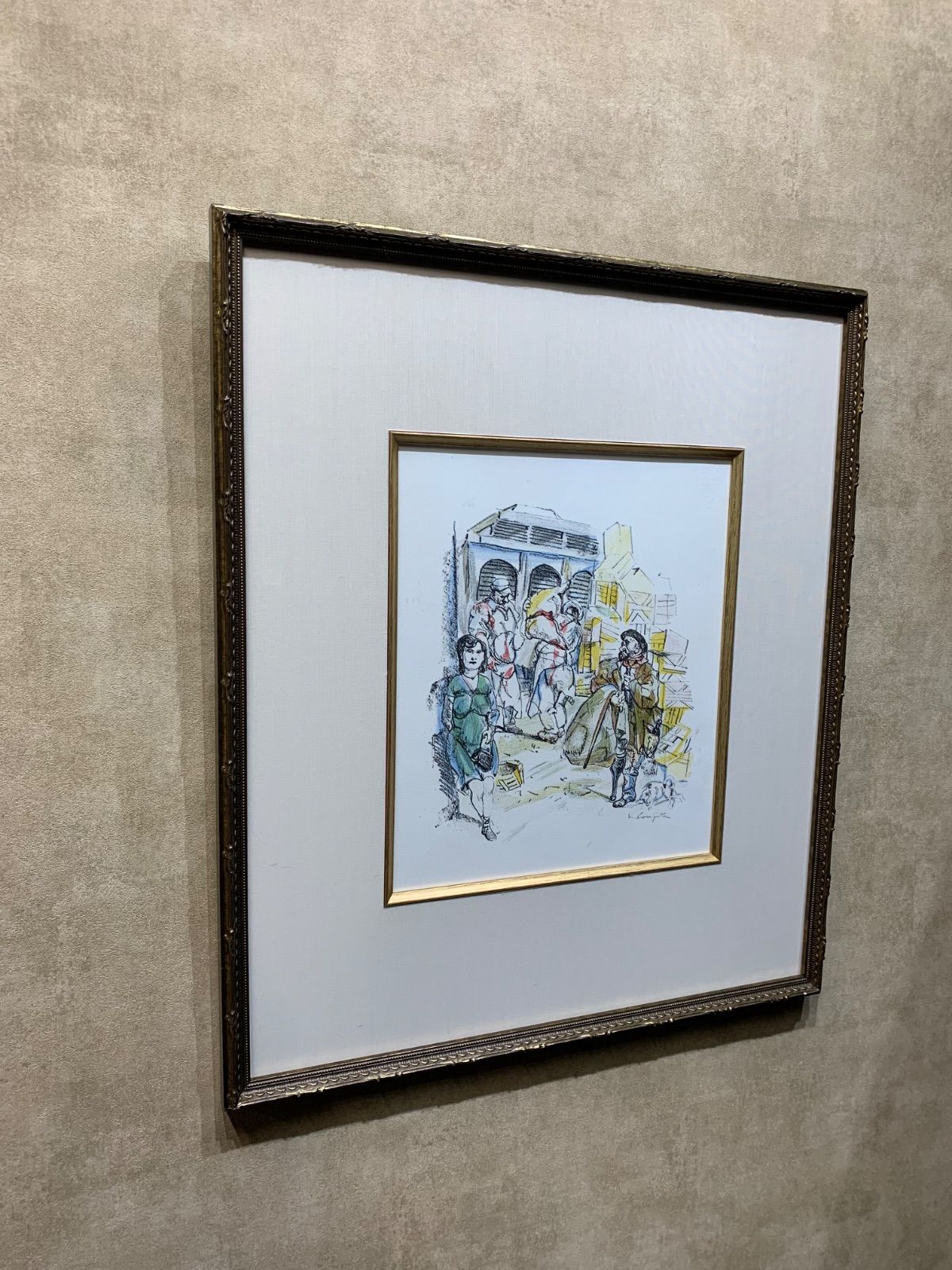 額付】【真作】藤田嗣治 ふじたつぐはる レオナール・フジタ