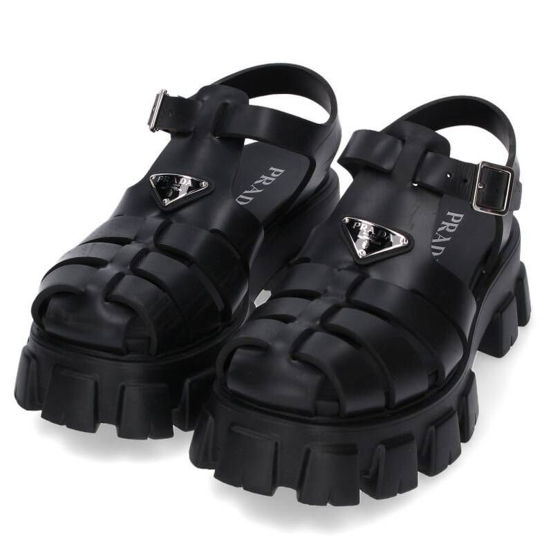プラダ PRADA 三角プレート モノリス フォーラム ラバー