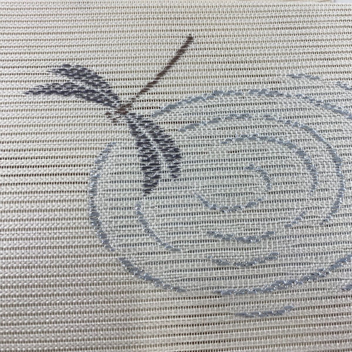 名古屋帯 美品 名品 八寸名古屋帯 松葉仕立て 夏帯 絽 トンボ