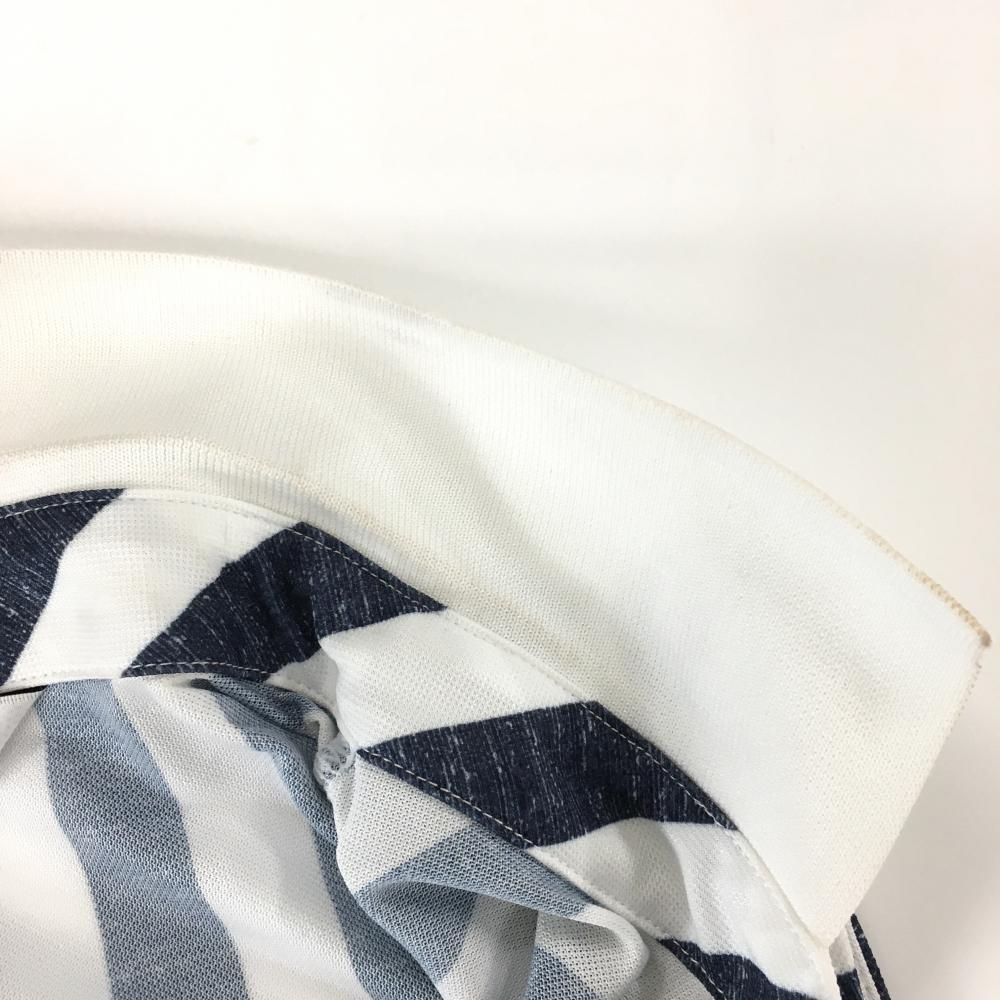 coco 中古 アンパスィ and per se レディース ノースリーブ M 白×紺 ホワイト×ネイビー ボーダー coco 中古 アンパスィ and per se レディース ノースリーブ M 白