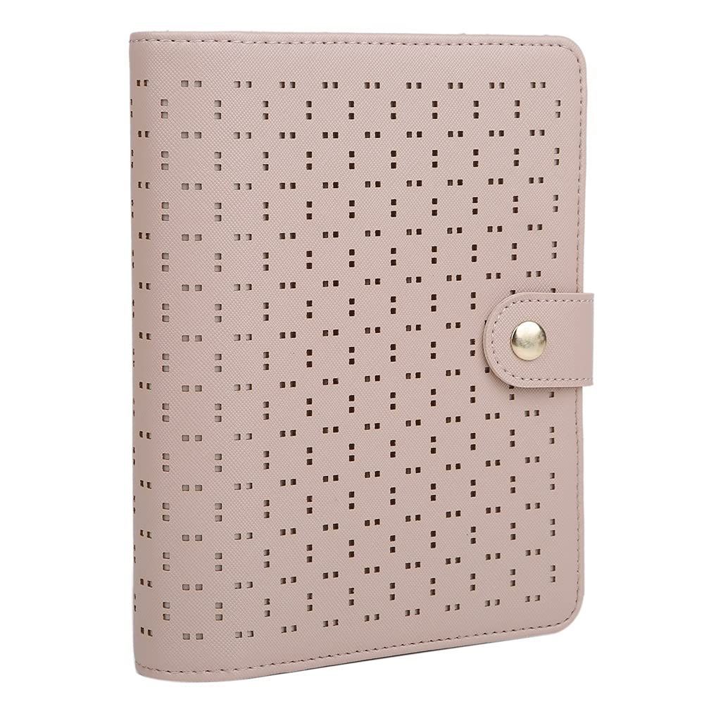 ベルトボタン 便利なリフィル10点付き かわいいドット柄 バイブルサイズ B 6 monobasicpro 4 システム手帳 ベージュ モノボックス