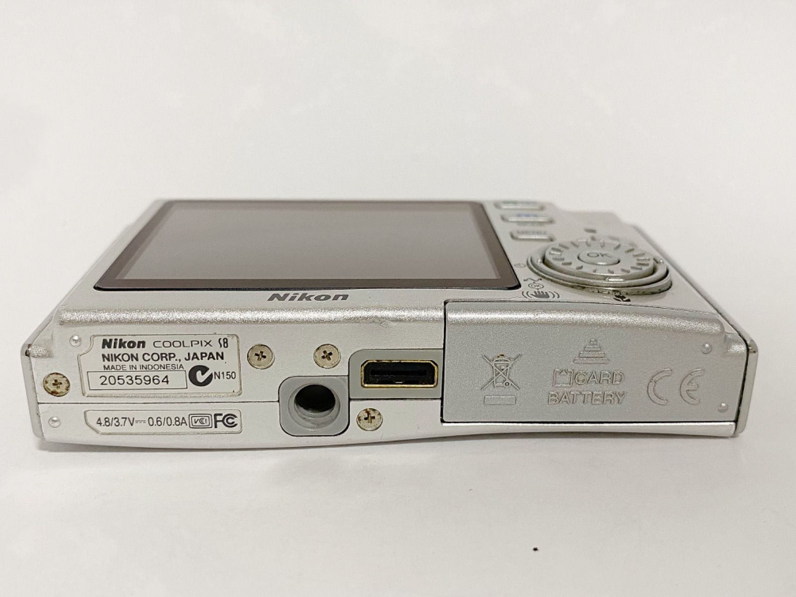 Nikon ニコン COOLPIX S8 デジタルカメラ 箱付き Nikon デジタルカメラ coolpix S8 シルバー 箱付き ニコン コンパクト