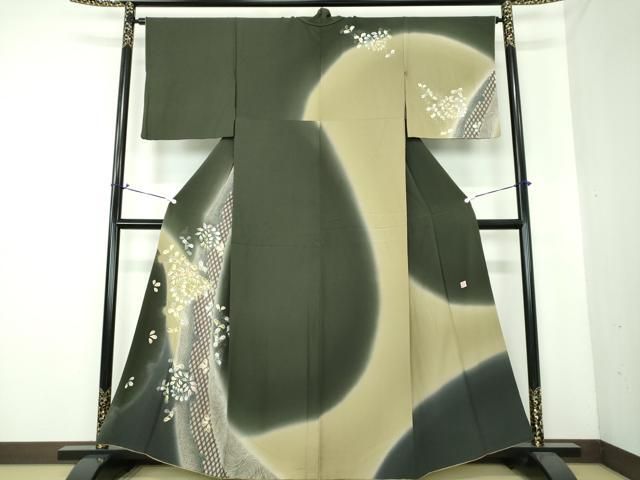 平和屋着物●訪問着　作家物　絞り　辻が花　暈し染め　金銀彩　正絹　逸品　DAAS3424ps 平和屋着物○訪問着 作家物 絞り 辻が花 暈し染め 金銀彩 正絹 逸品