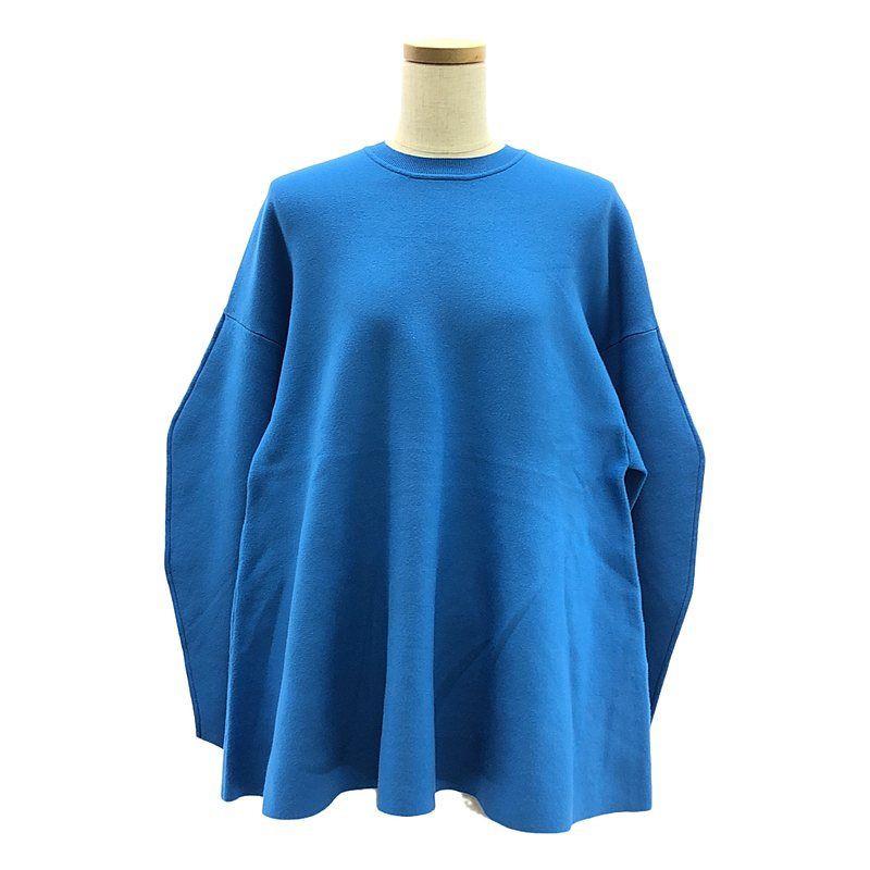 ENFOLD | エンフォルド | 2025SS | DOUBLE FACE A-LINE PULLOVER | ビッグシルエット プルオーバー | 38 | blue | レディース