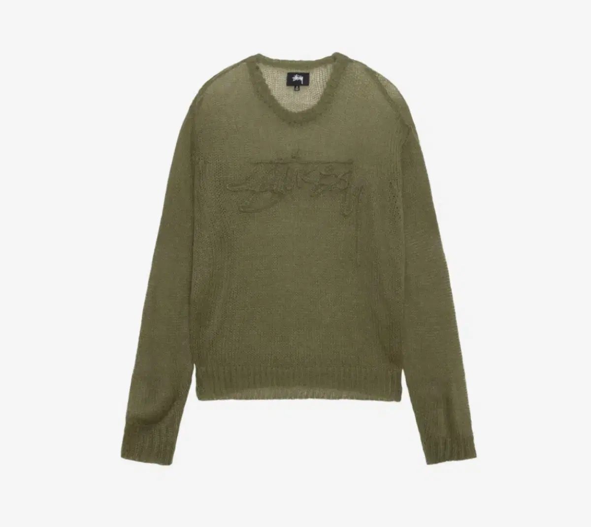 Stussy ニットセーター M 完売品」 Stussy スワールロゴ ニット