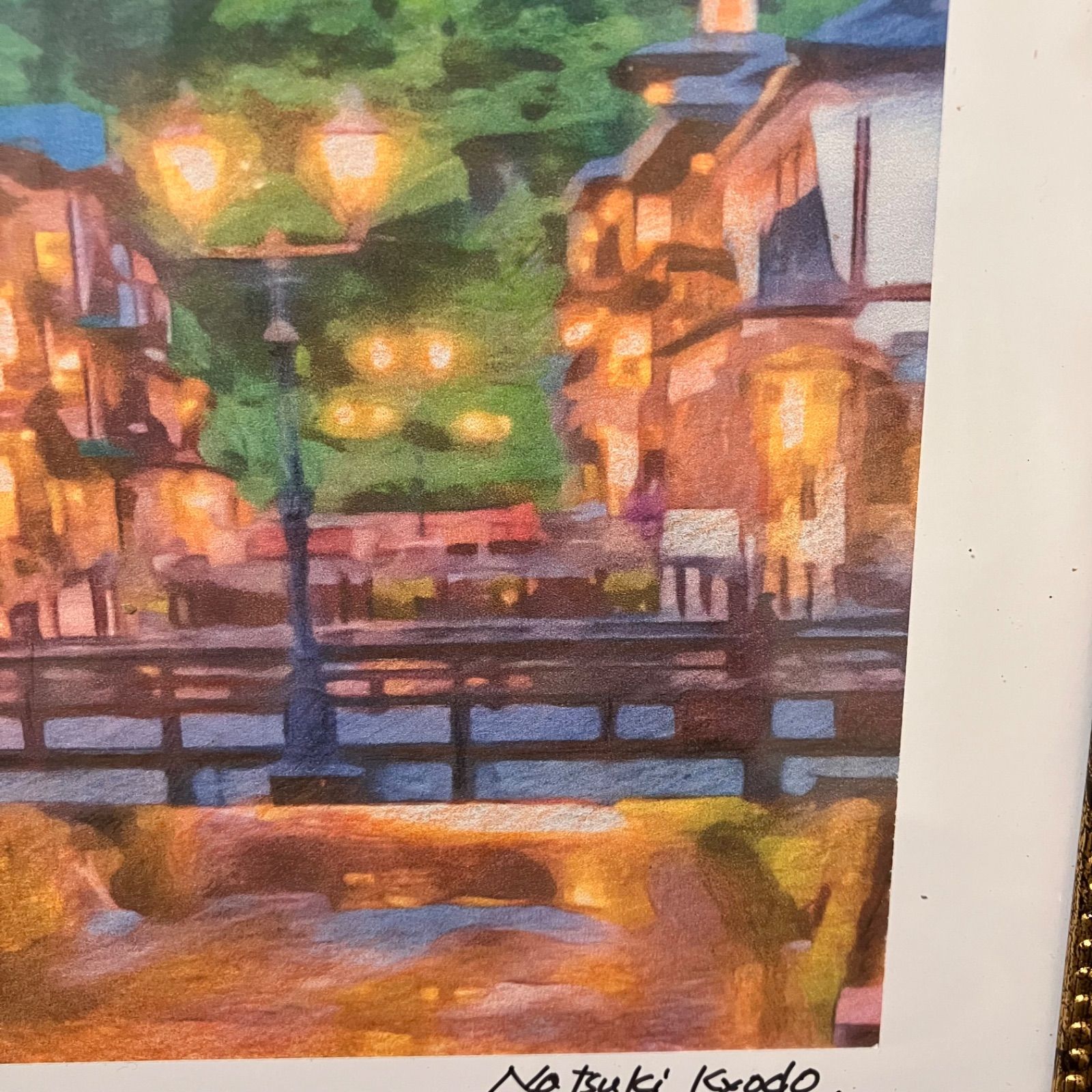 ジブリアート14 千と千尋の神隠しより「銀山温泉」額装品 額縁寸法