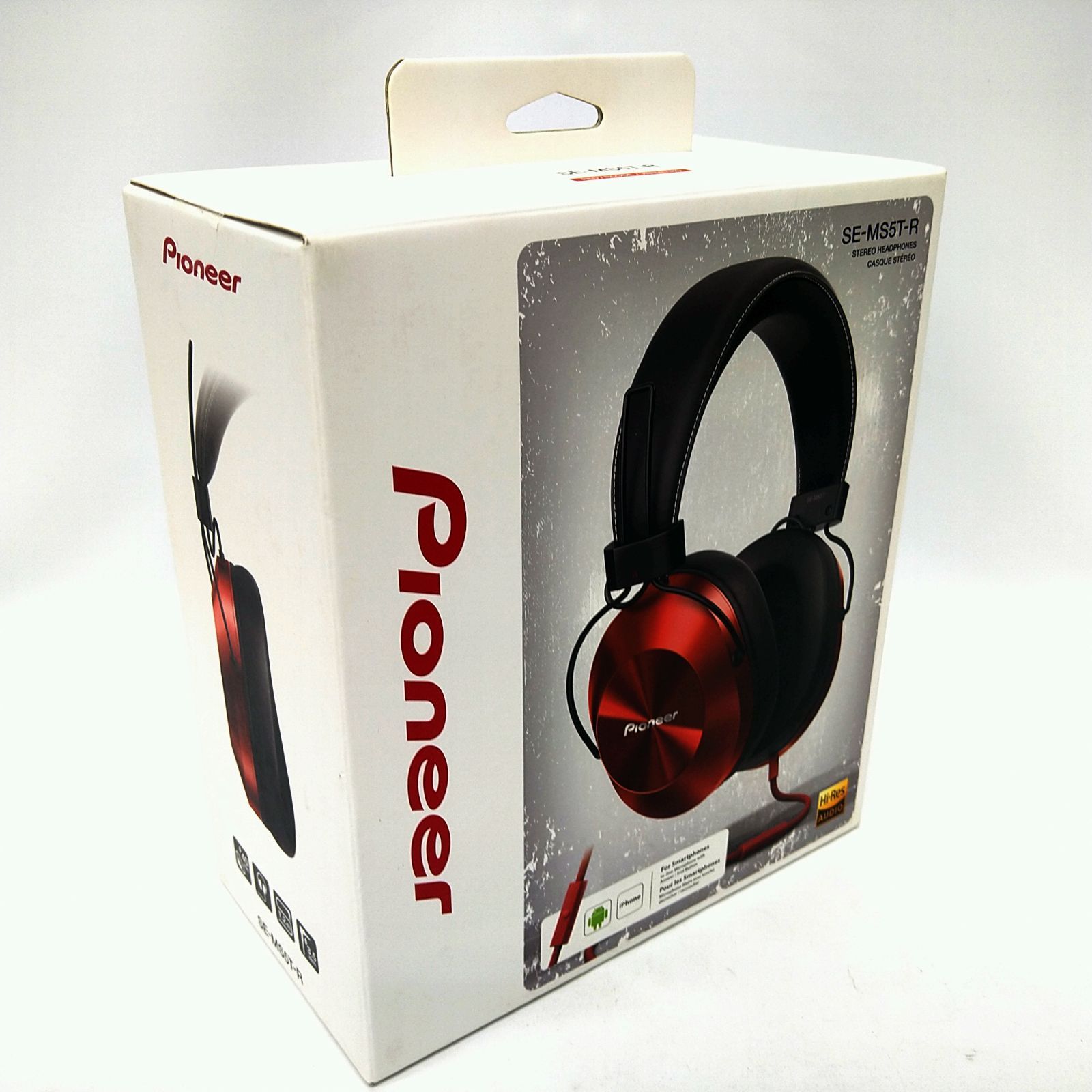 中古パイオニア SE-MS5T ヘッドホン 密閉型⁄ハイレゾ対応 ブラック