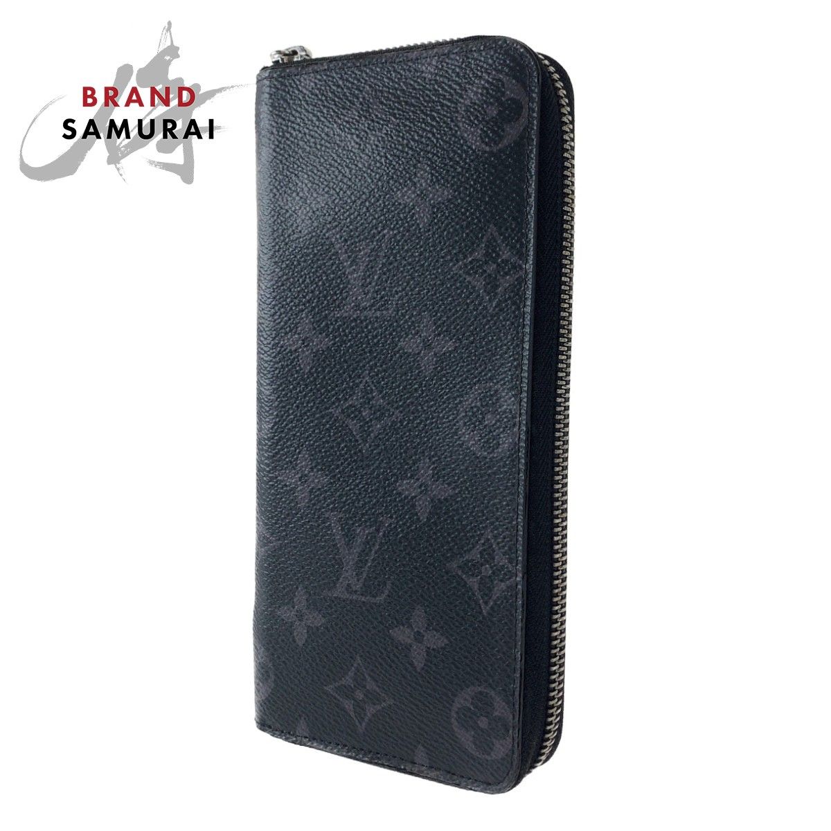 美品 LOUIS VUITTON ルイヴィトン モノグラム エクリプス ジッピーウォレット ヴェルティカル ブラック PVC M62295 長財布  ラウンドファスナー ラウンドジップ メンズ 400709 【中古】【中古】