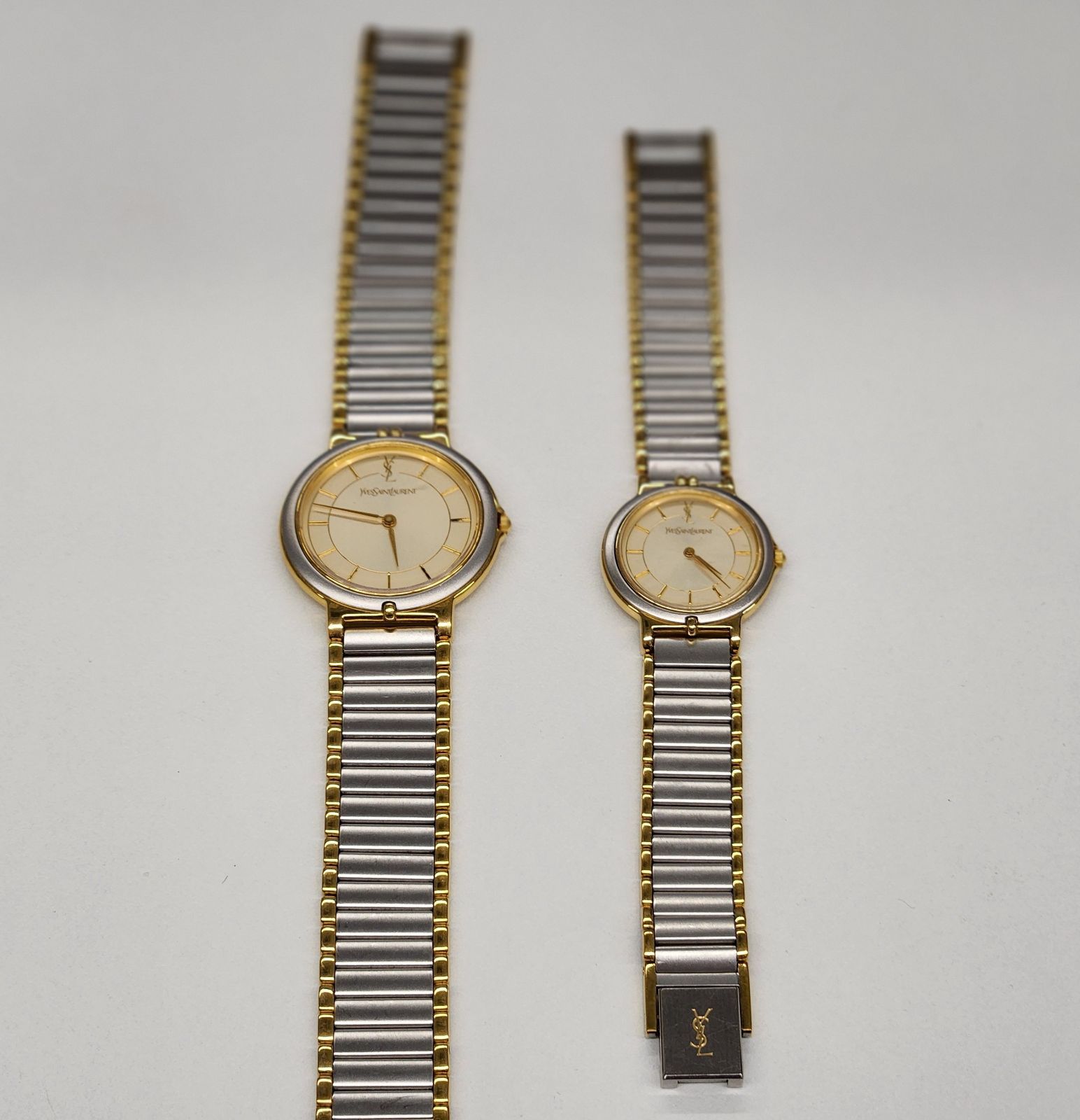 イブ サンローラン 腕時計 ペア クオーツ 電池未交換