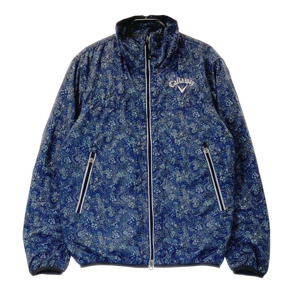 サイズ M CALLAWAY キャロウェイ レッドレーベル 蓄熱 ジップジャケット 花柄 ネイビー系 240101475101 ゴルフウェア メンズ ストスト
