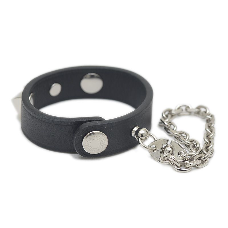 エルメス リヴァル グローブホルダー スイフト ブラック シルバー金具  