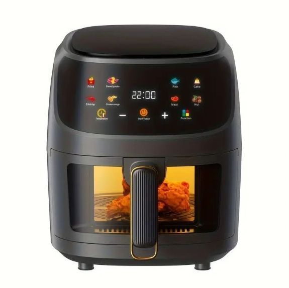 6L 電気エアフライヤーオーブン、透明窓、スマート調理プログラム付き 61pqC3VoZNL._AC_UL210_SR210,