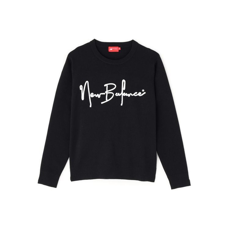 25秋冬 ニューバランス ゴルフ New balance Golf レディース クルーネック ニット プルオーバー 5270502 ニット トップス ストレッチ 軽量 ロゴ