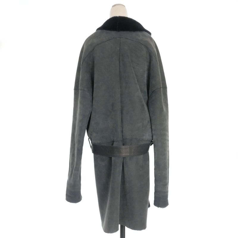 Giorgio Brato ジョルジオ・ブラットレザーファーコートジャケット黒 Giorgio Brato ジョルジオ・ブラットレザーファーコート