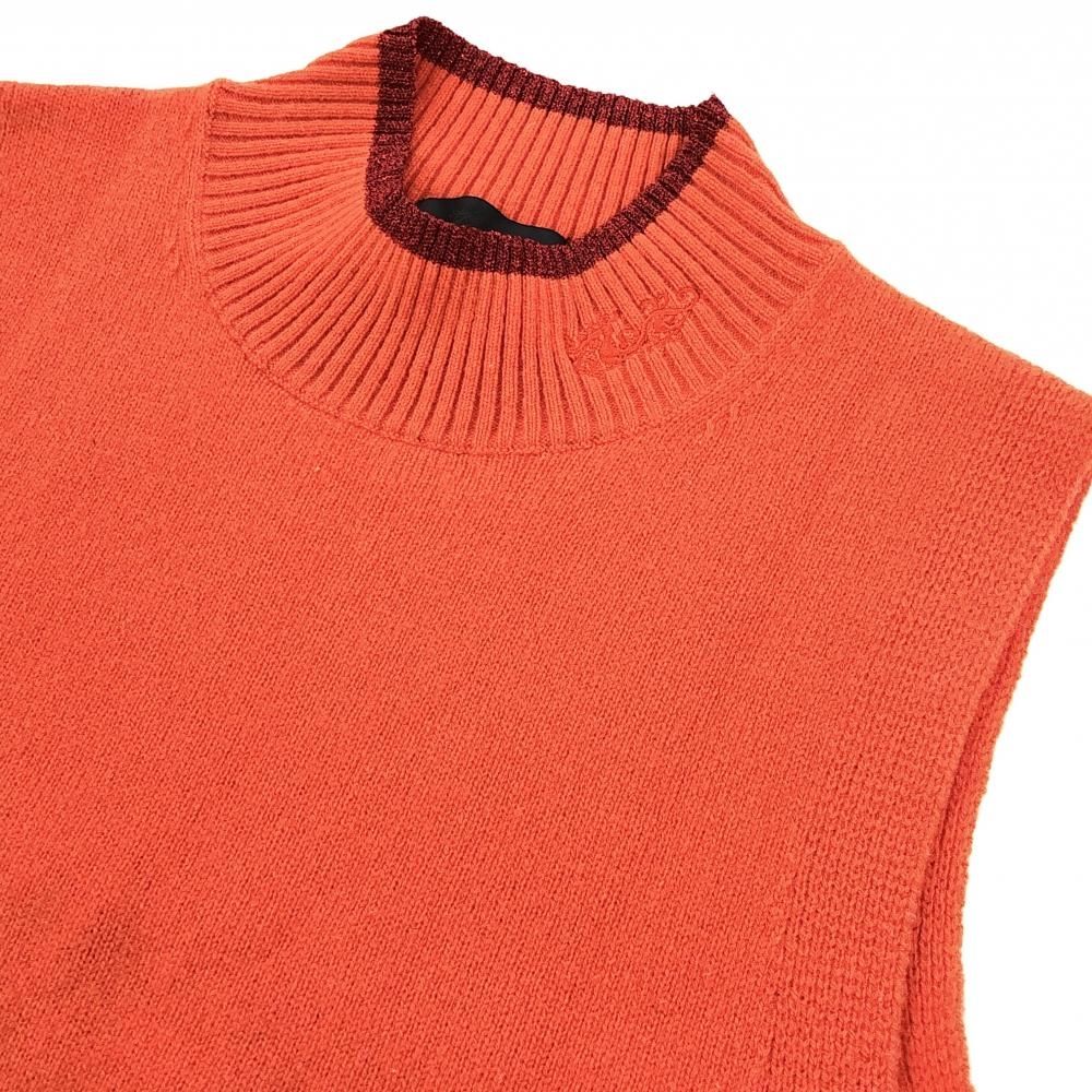 Dance With Dragon ゴルフウェア ベスト オレンジ サイズ2 DANCE WITH DRAGON(ダンスウィズドラゴン) ベスト｜中古ゴルフウェア