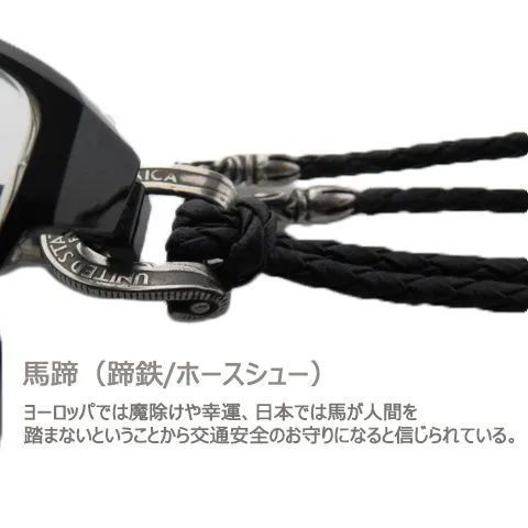 メガネストラップ メガネホルダー レザー シルバー925 銀貨 コイン